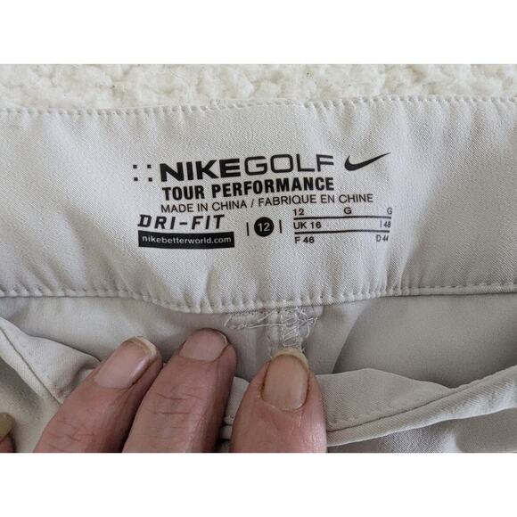 NIKE Golf Dri-Fit Skort Tan Women Size 12 - Picture 2 of 7